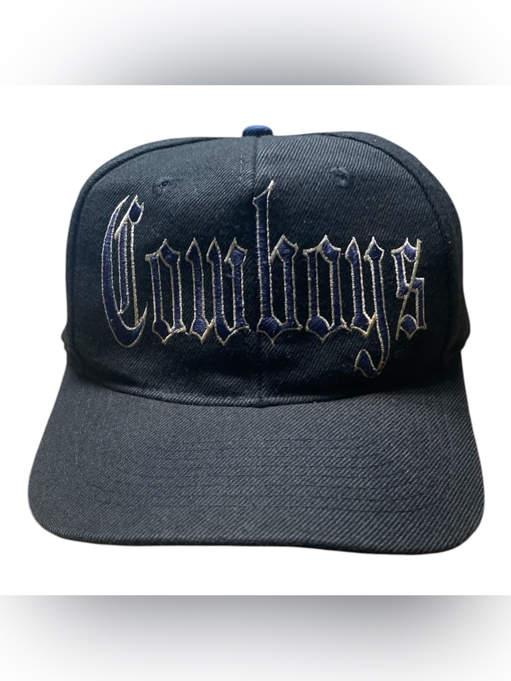 Vintage Dallas Cowboys Old English Drew Pearson Black Snapback Hat
